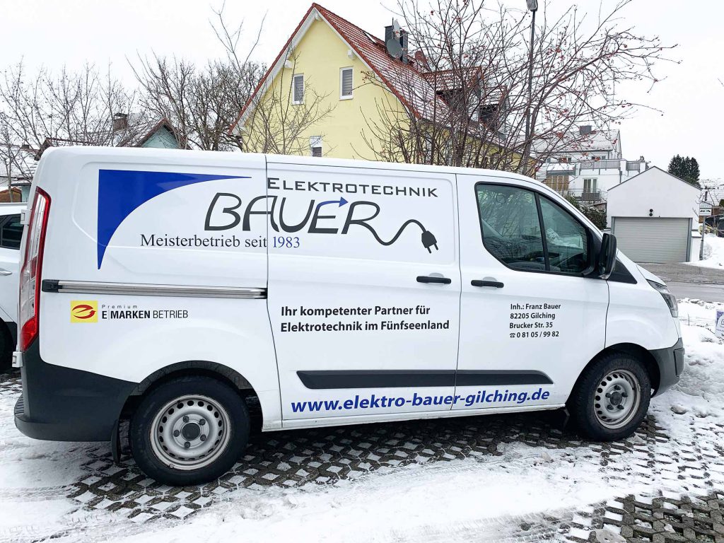 Servicefahrzeug_Bauer Elektrotechnik Gilching_Ford Custom